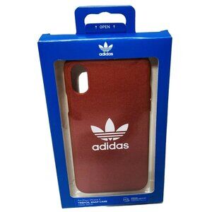Adidas iPhone X Case Red Iconic Logo Slim Protective Cover Stylish New
